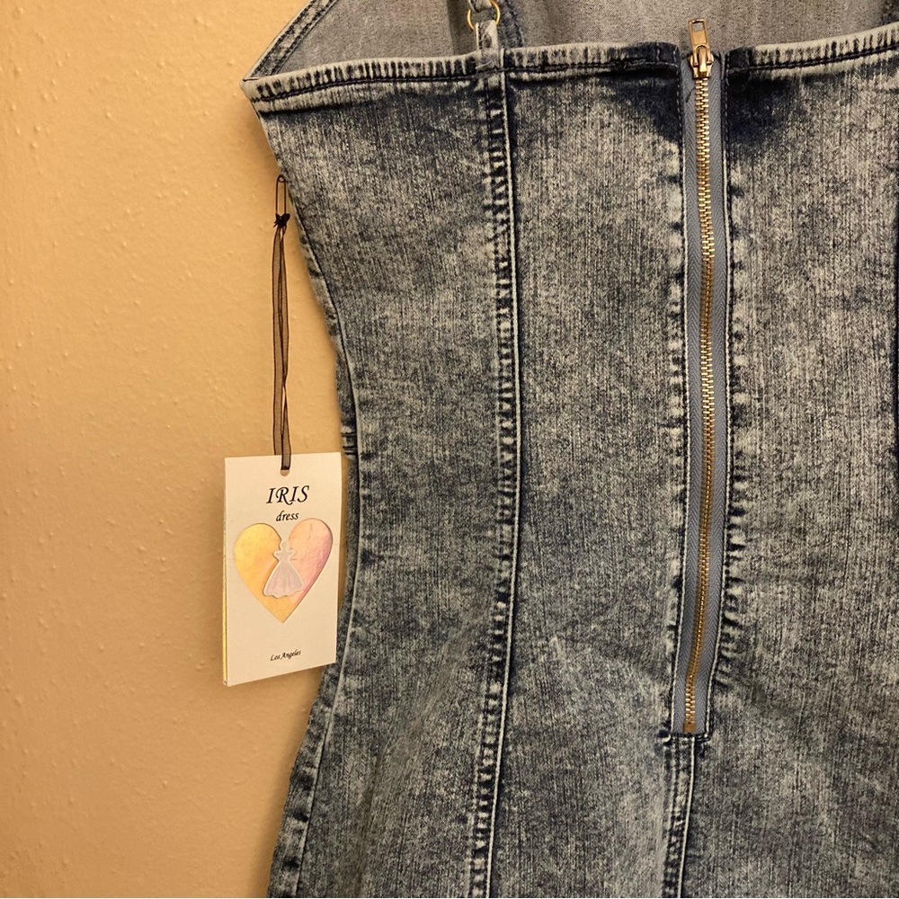 Iris Denim Bodycon Dress - Picture 9 of 11